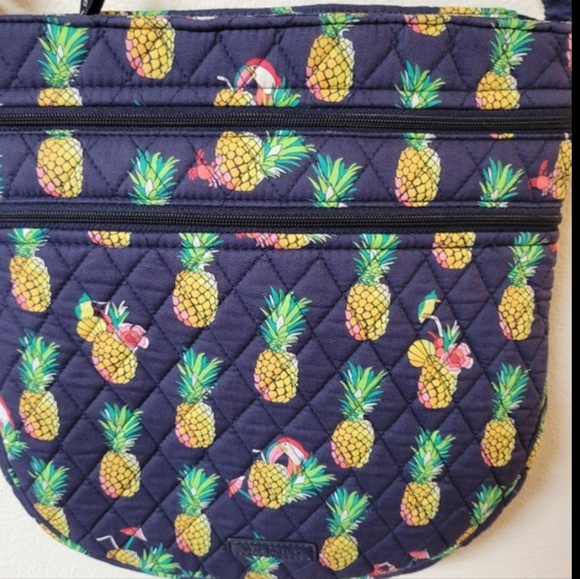 Vera Bradley Tropical Toucan Pineapple Print Crossbody Bag - Picture 2 of 14